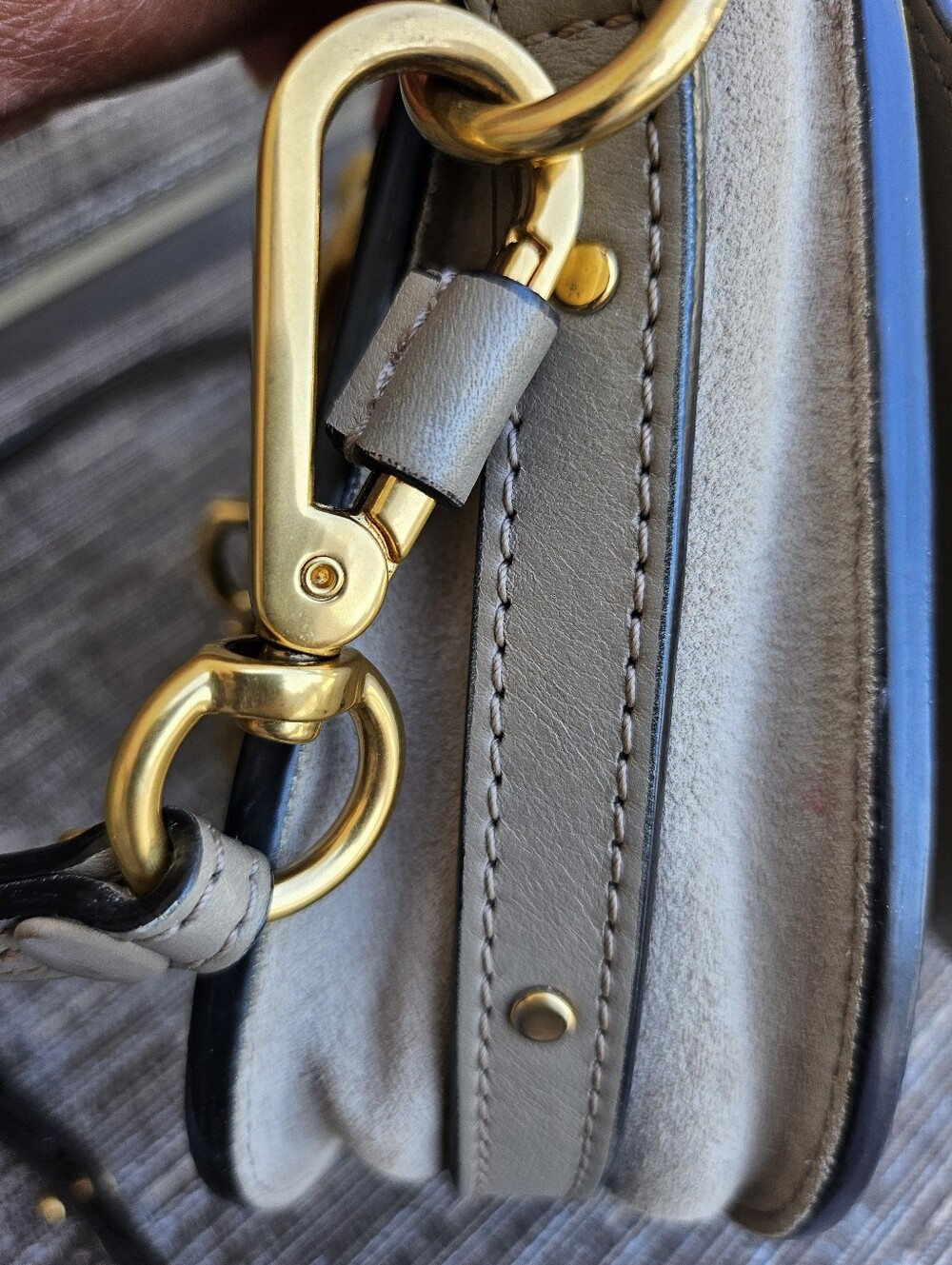 Chloe Nile Bracelet Handbag Small Motty Grey - Picture 16 of 17